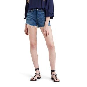 Levi’s Women’s 501 Dark Wash Button-Fly Jean Short